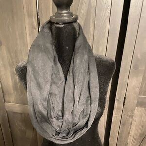 Sheer Black Infinity Scarf